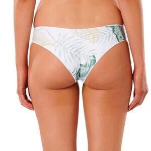 NWOT Rip Curl Coastal Palms Cheeky Hipster Bottoms White #294398 Size SMALL